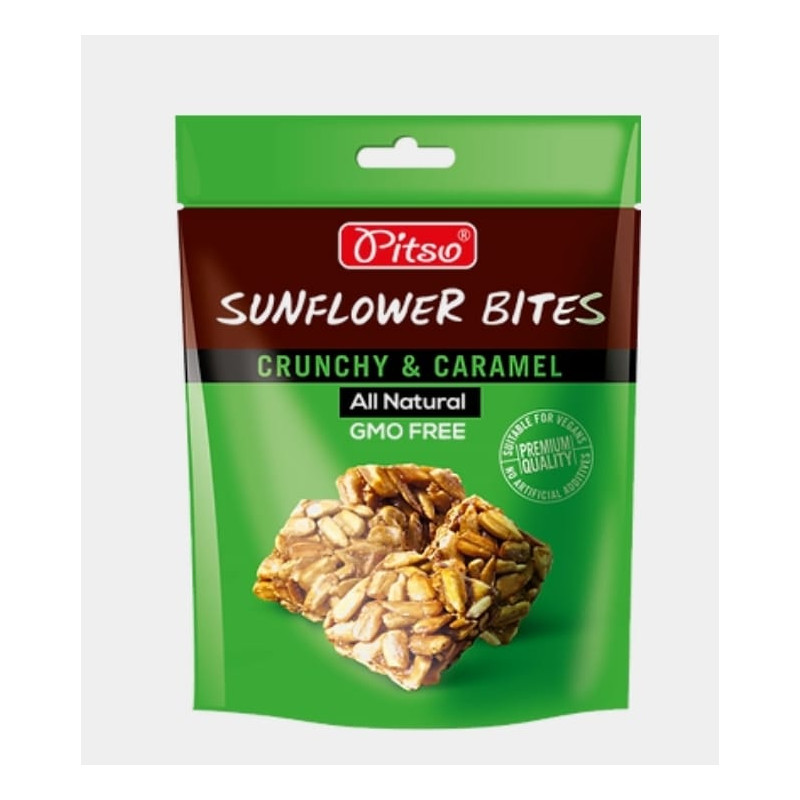 PITSO CRUNCH GRAINES DE TOURNESOL CARAMEL 18X100GR