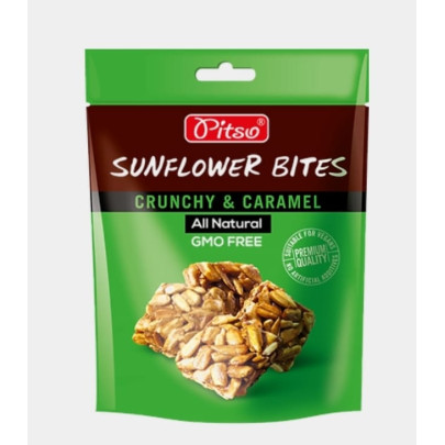 PITSO CRUNCH GRAINES DE TOURNESOL CARAMEL 18X100GR