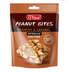 PITSO CRUNCHY CACAHUETES CARAMEL 18X100GR
