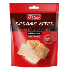 PITSO CRUNCHY SESAMES CARAMEL 18X100GR