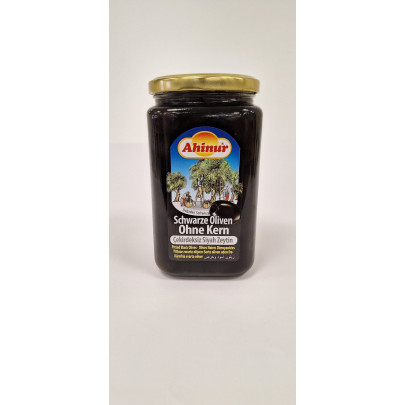 AHINUR OLIVES NOIRES DENOYAUTEES 12X850CC