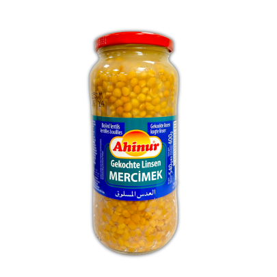 AHINUR LENTILLES VERTES BOCAL 12X540GR