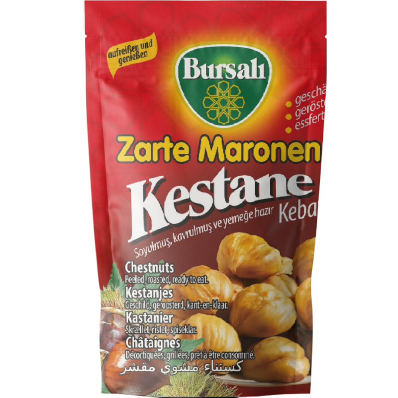 BURSALI CHATAIGNES DECORTIQUER GRILLEES 30X125GR