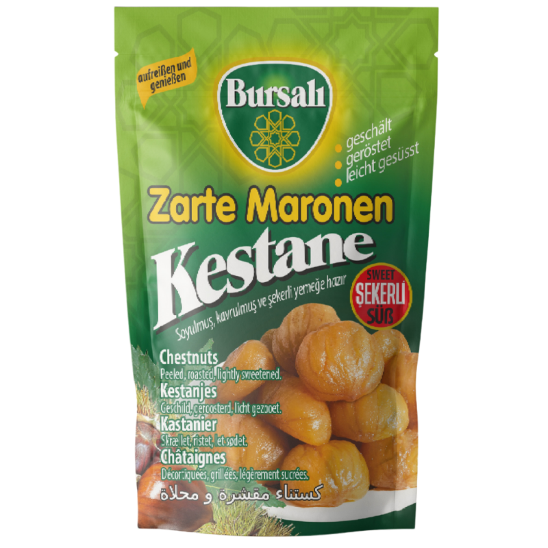 BURSALI CHATAIGNES DECORTIQUER GRILLEES SUCRE 30X125GR