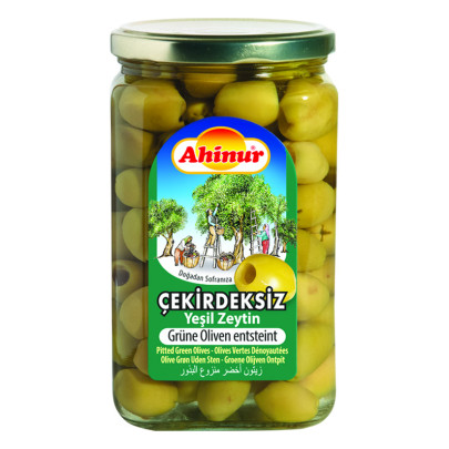 AHINUR OLIVES VERTES DENOYAUTEES 8X850CC
