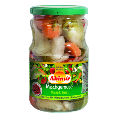 AHINUR MELANGES DE LEGUMES EN SAUMURE 12X720CC