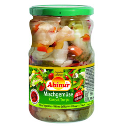 AHINUR MELANGES DE LEGUMES EN SAUMURE PIQUANT 12X720CC