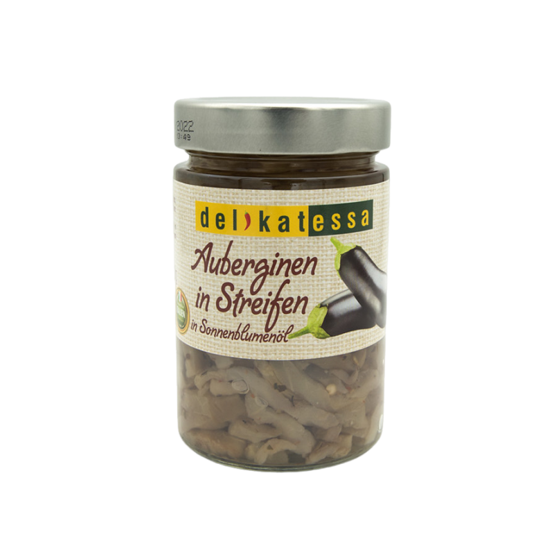 DELIKATESSA LAMELLE D'AUBERGINE A L'HUILE DE TOURNESOL 8X280GR