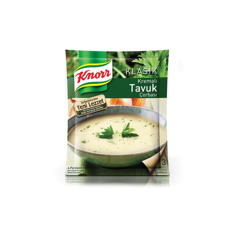 KNORR SOUPE CREME POULET HALAL 12X65GR