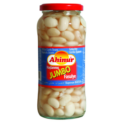 AHINUR HARICOTS BLANCS JUMBO BOCAL 12X540GR