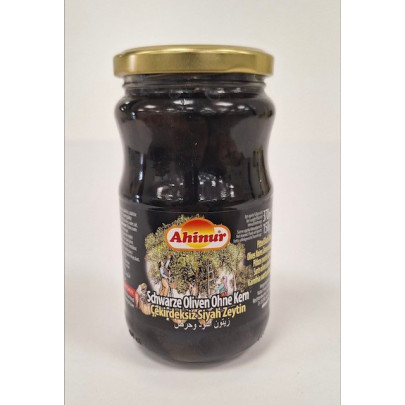 AHINUR OLIVES NOIRE DENOYAUTEE 12X370CC