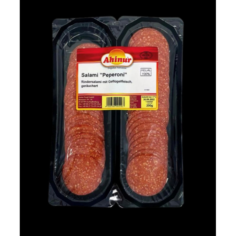 AHINUR SALAMI PIZZA PEPPERONI 10X200GR