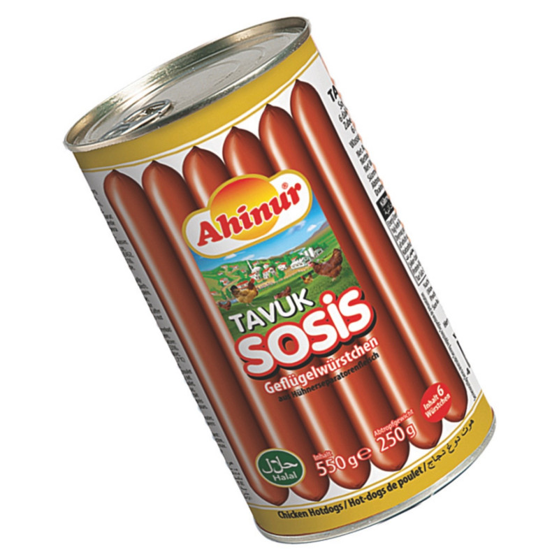 AHINUR SAUCISSES POULET 12X250GR