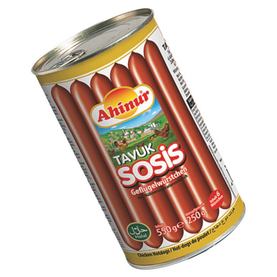 AHINUR SAUCISSES POULET 12X250GR