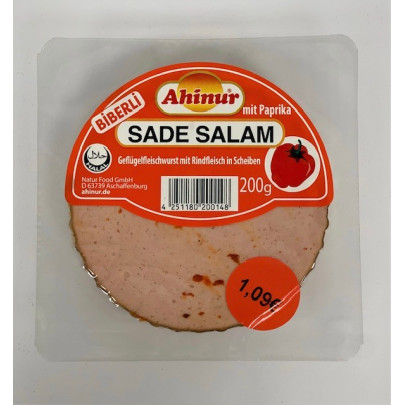 AHINUR SALAMI DE POULET PAPRIKA TRANCHES 12X200GR