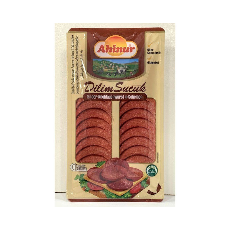 AHINUR SAUCISSON A L'AIL EN TRANCHES 9X200GR