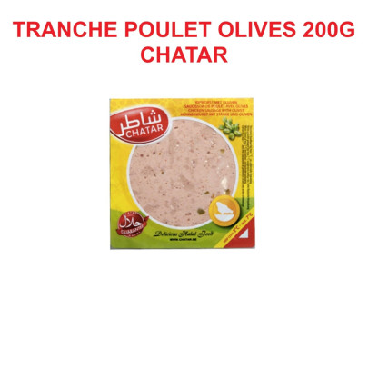 CHATAR SALAMI DE POULET OLIVES EN TRANCHES 12X200GR