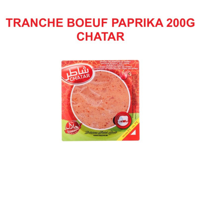 CHATAR SALAMI DE BOEUF PAPRIKA EN TRANCHES 12X200GR