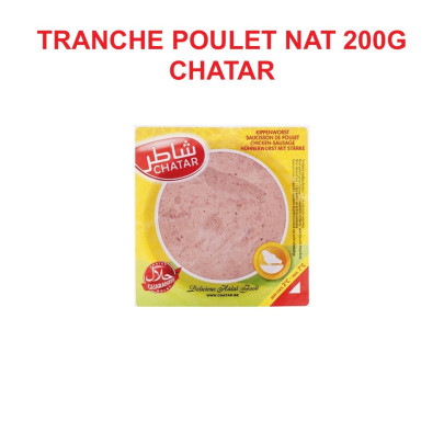 CHATAR SALAMI DE POULET NATURE EN TRANCHES 12X200GR
