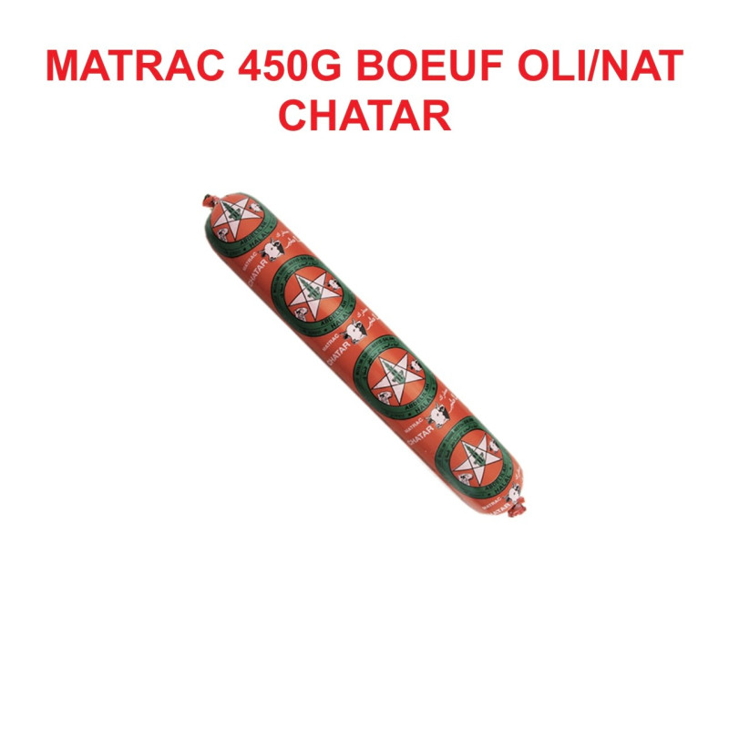 CHATAR SALAMI MATRAC BOEUF NATURE OLIVES 24X450GR