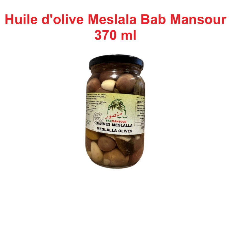 BABMANSOUR OLIVES MESLALA HUILE 12X370ML