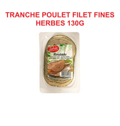 CHATAR FILET DE POULET ROULADE FINES HERBES 10X130GR