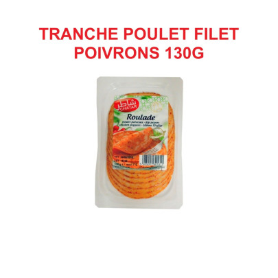 CHATAR FILET DE POULET AUX POIVRONS 10X130GR