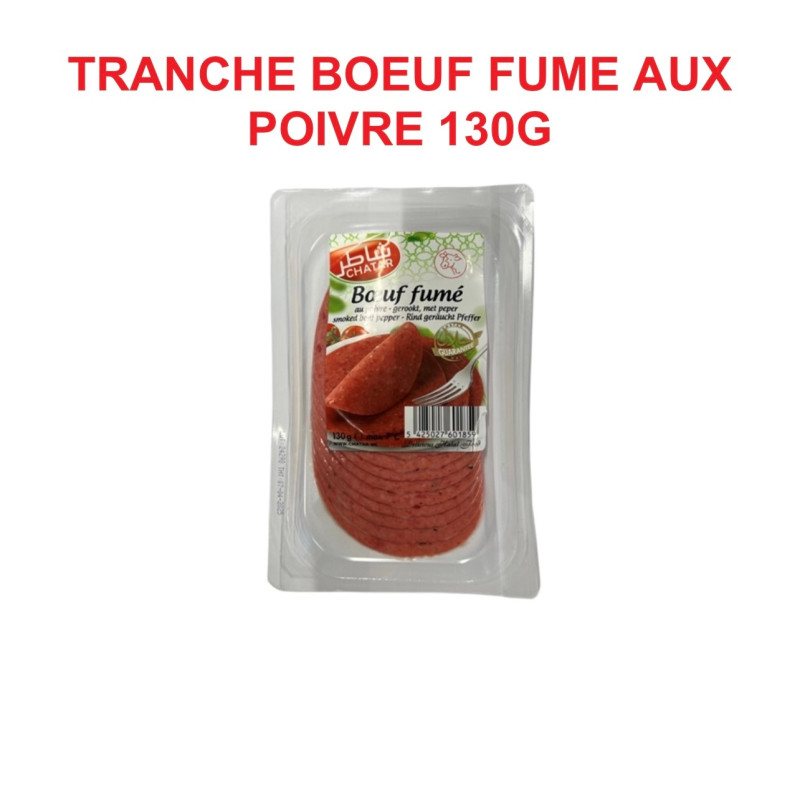 CHATAR BOEUF FUME AUX POIVRE 10X130GR