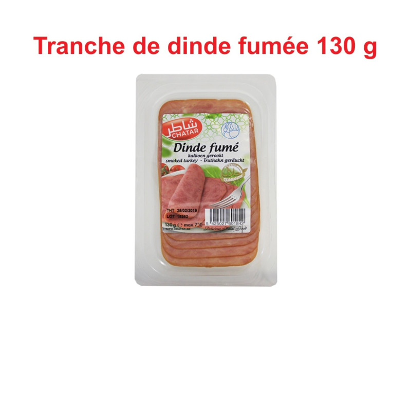CHATAR DINDE FUMEE TRANCHES 10X130GR