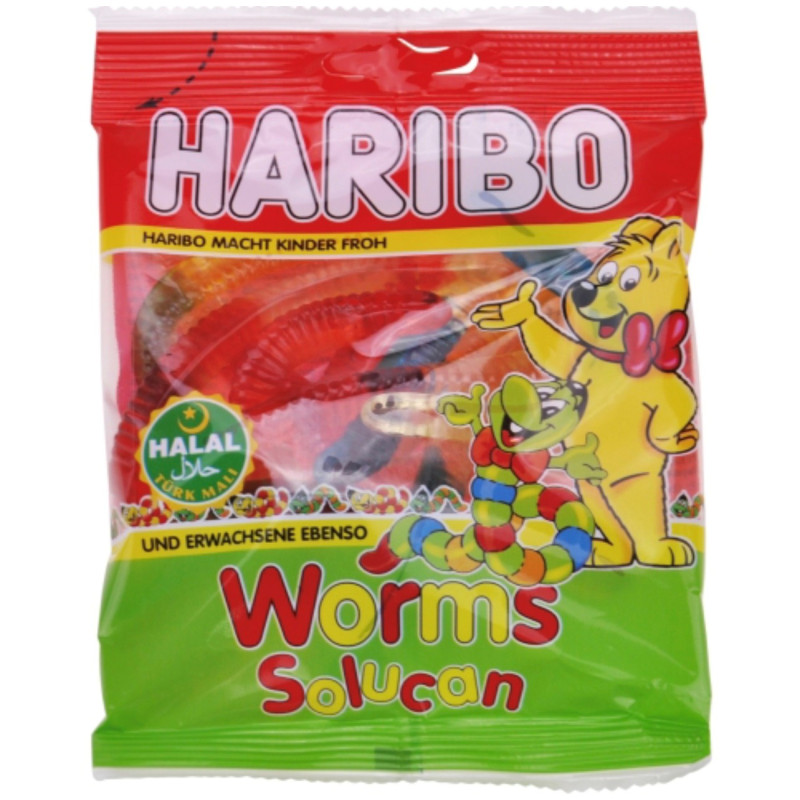 HARIBO WORMS HALAL 30X100G