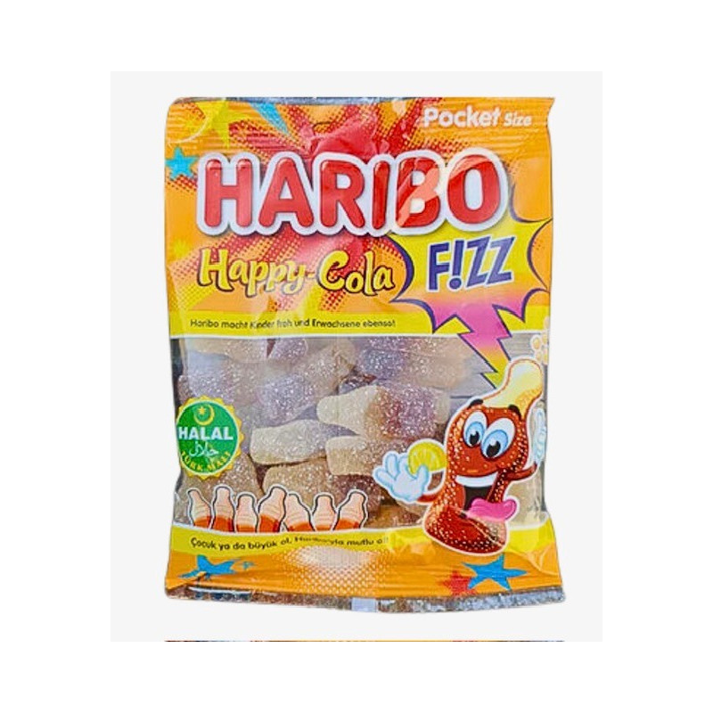 HARIBO FIZZ COLA SURE HALAL 24X100G