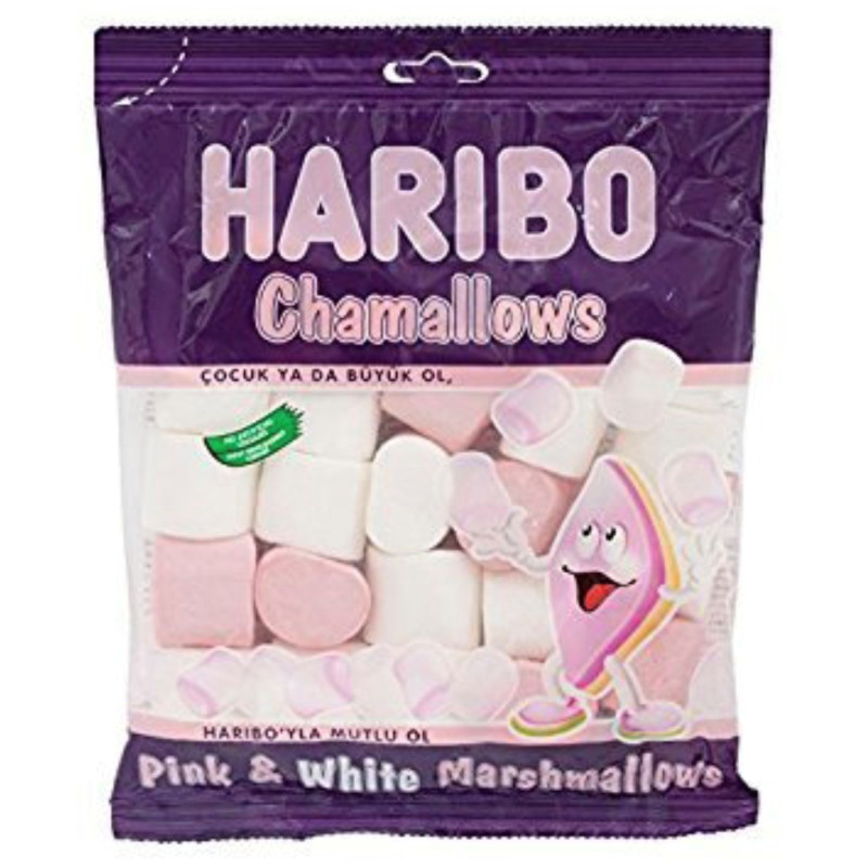 HARIBO MARSHMELLOW ROSE&BLANC HALAL 24X70G