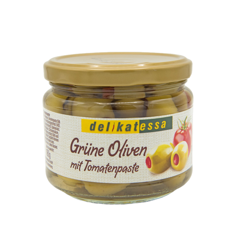 DELIKATESSA OLIVES VERTES FARCIES TOMATES 12X310GR