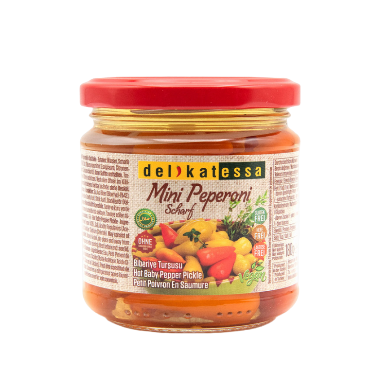 DELIKATESSA PEPPERONI MINI PIQUANT 12X180GR