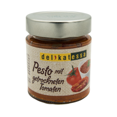 Tomates au pesto / Pot de 12 x 130g / hastat.be