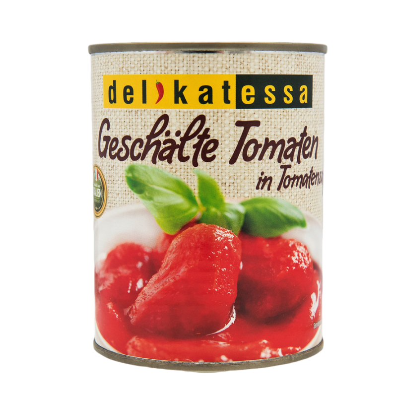 DELIKATESSA TOMATES PELLEES BOITE 12X400GR