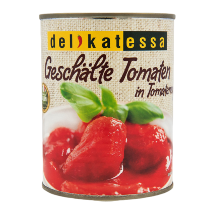 Tomates pellées / Boîte de 12 x 400g / hastat.be