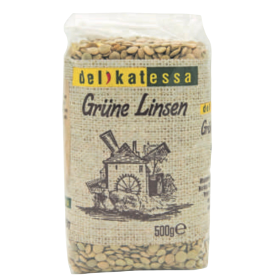 Lentilles vertes / Sachet de 12 x 500g  / hastat.be